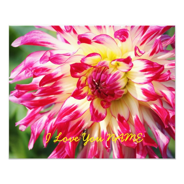 I Love You NAME Photo Print (Front)