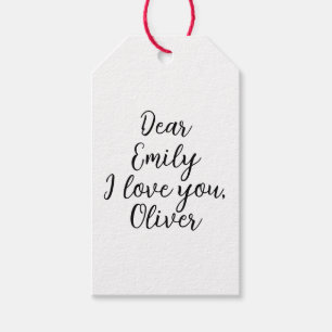  I Love You Name Template Gift Tags