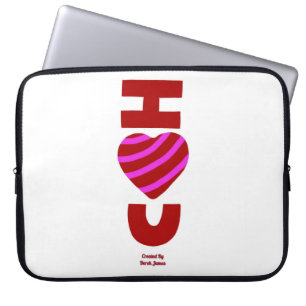I Love You Neoprene Laptop Sleeve
