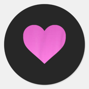 I Love You Nk Purple Heart Valentine's Day Emotico Classic Round Sticker