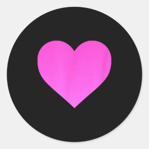 I Love You Nk Purple Heart Valentines Day Emotico  Classic Round Sticker