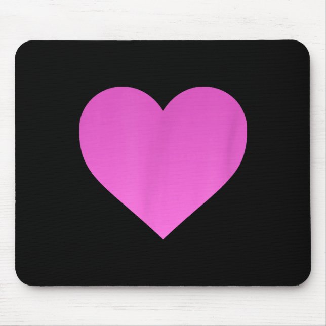 I Love You Nk Purple Heart Valentine's Day Emotico Mouse Mat (Front)