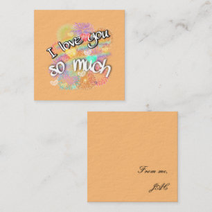 i love you note card