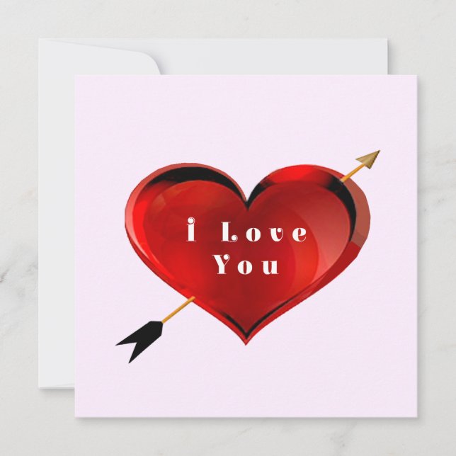I Love You Note Card (Front)