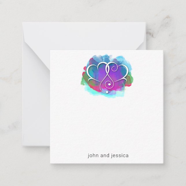 I Love You Note Card Design (Front)