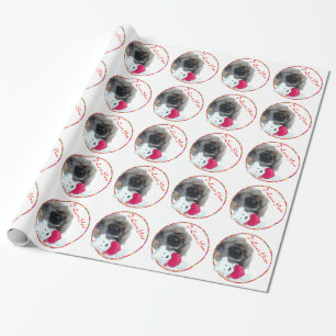 I Love You Pekingese Pup Wrapping Paper