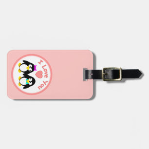 I Love You, Penguin Luggage Tag