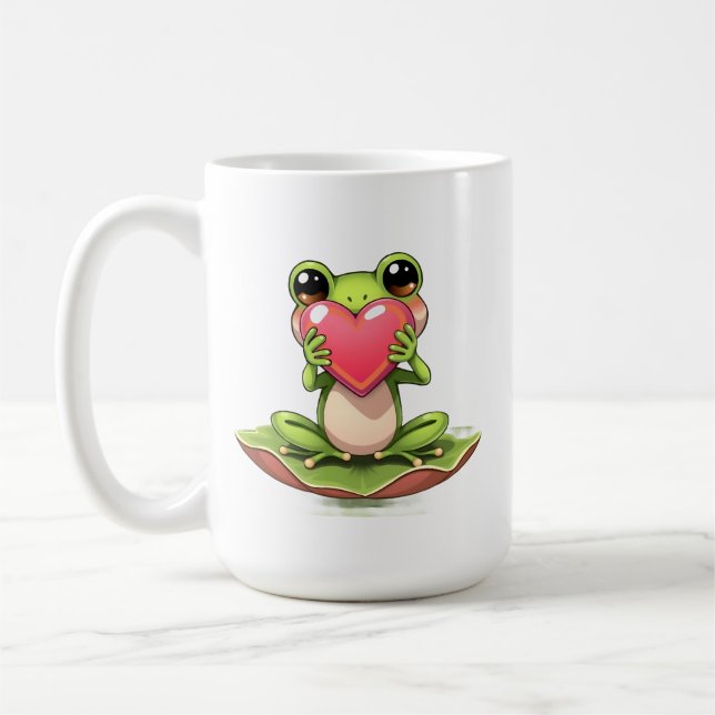 I Love You | Personalised Chibi Toad Coffee Mug (Left)