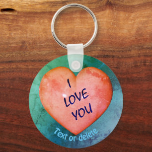 I Love You Personalised Key Ring