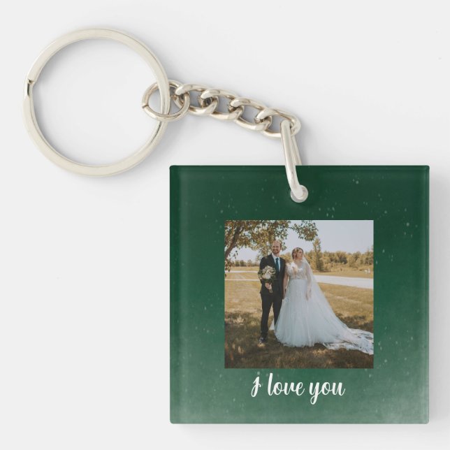 I love you personalised keychain (Front)