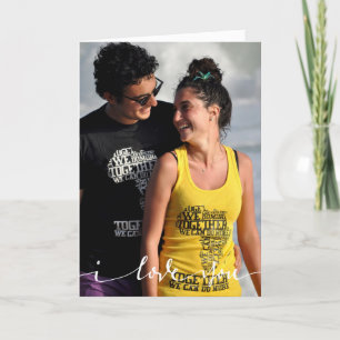 I Love You Personalised Photo Card