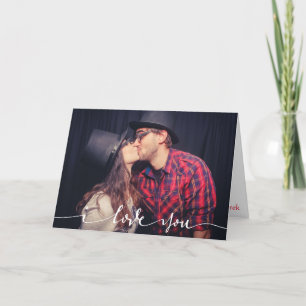 I Love You Personalised Photo Card