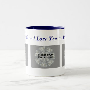 I Love You Personalised Photo Picture Two-Tone Coffee Mug
