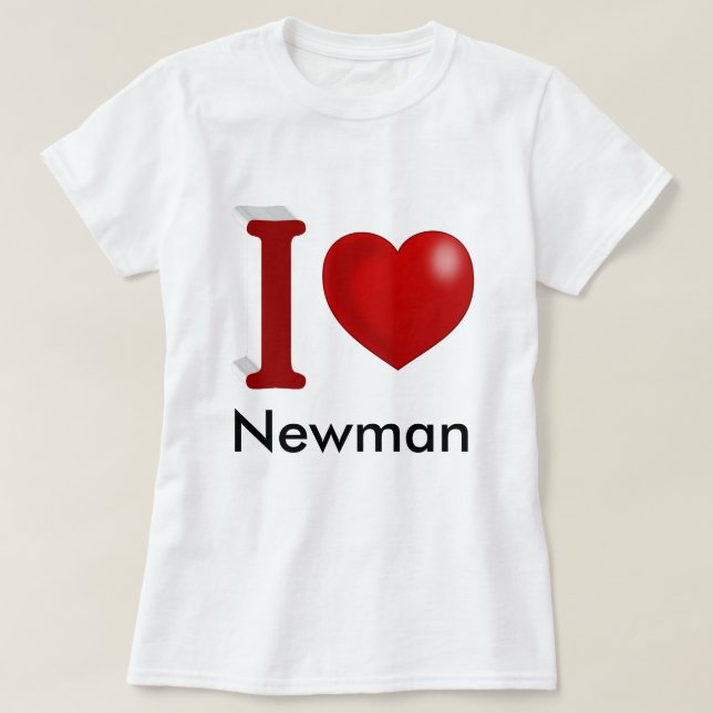 I Love You Personalised Valentines Day  T-Shirt (Design Front)