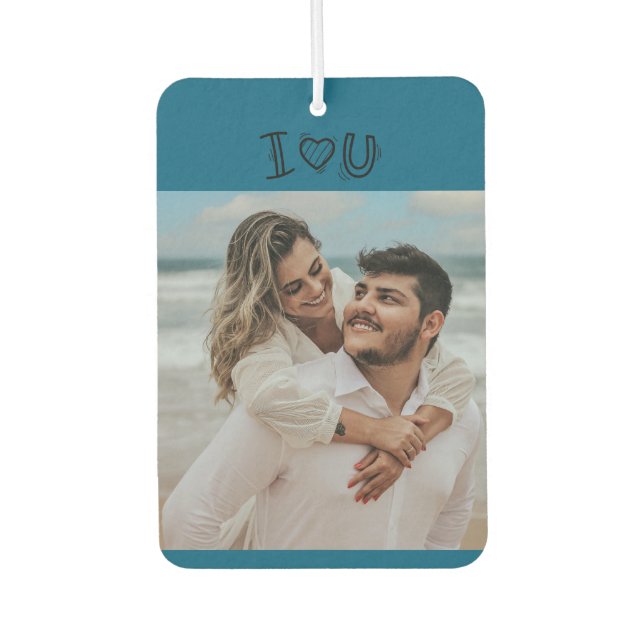 I Love you Photo Car Air Freshener (Front)