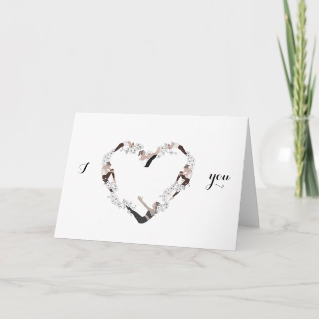 I love you Pilates Valentine's day card (Front)
