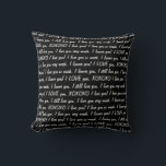 "I LOVE YOU" Pillow<br><div class="desc">A cute and trendy cushion that says i love you and xoxo,  on a black background.</div>