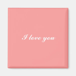 I love you pink magnet