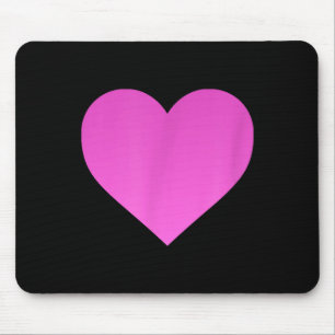 I Love You Pink Purple Heart Valentines Day Emotic Mouse Mat