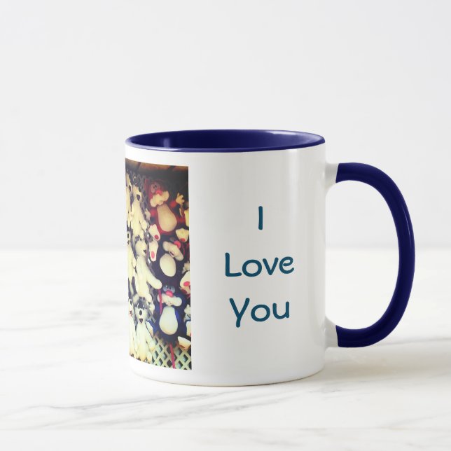 I Love You Plush Bear  Mug (Right)