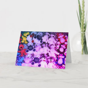 I Love You Plush Bears Valentine's Day  Holiday Card