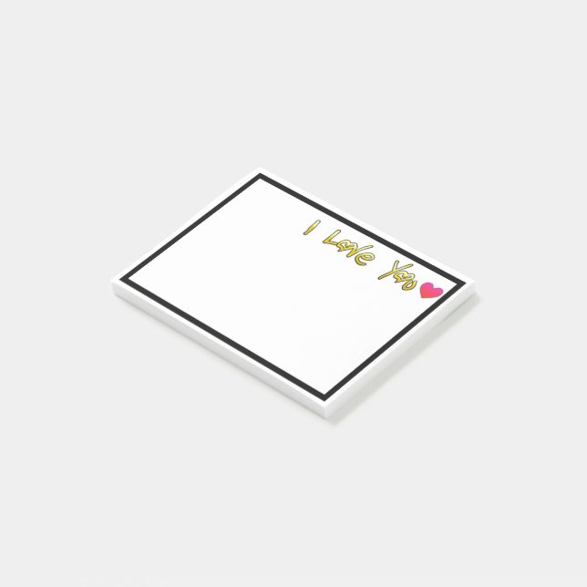 I Love You Post-it Notes (Angled)