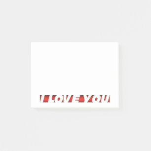 I Love You Post-it Notes