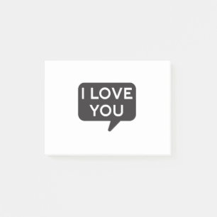 I love you post-it notes