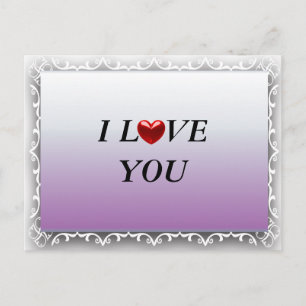 I LOVE YOU POSTCARD