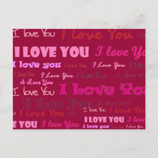 I Love You Postcard