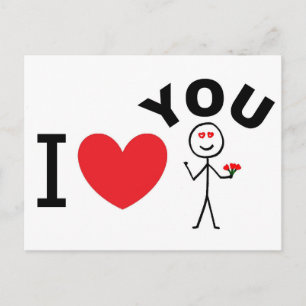 I Love You Postcard