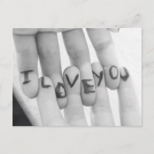 I love You Postcard (Front)