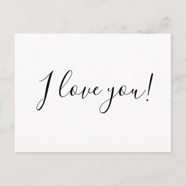 I love you postcard (Front)