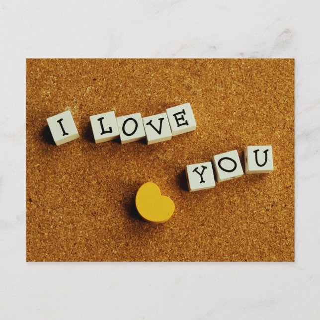 "I love You" postcard (Front)