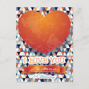 I love you postcard