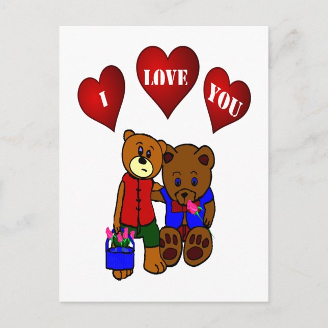 I LOVE YOU POSTCARD (Front)