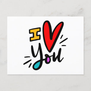 I Love You Postcard
