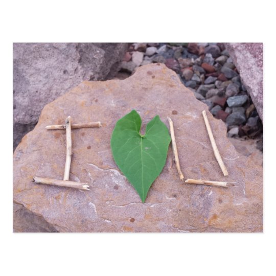 I love you postcard