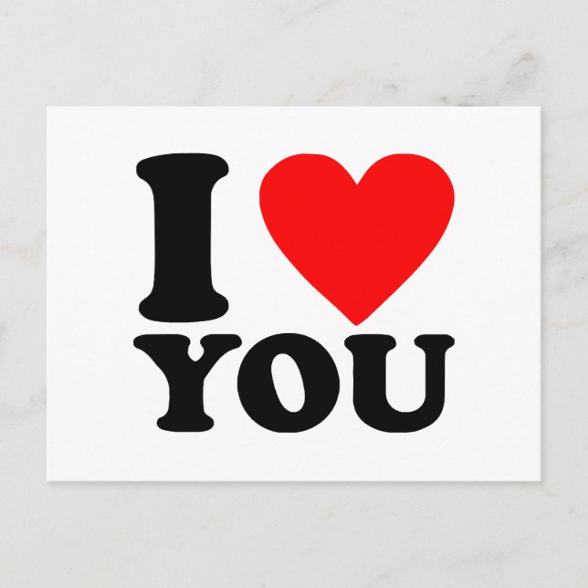 I Love You Postcard (Front)