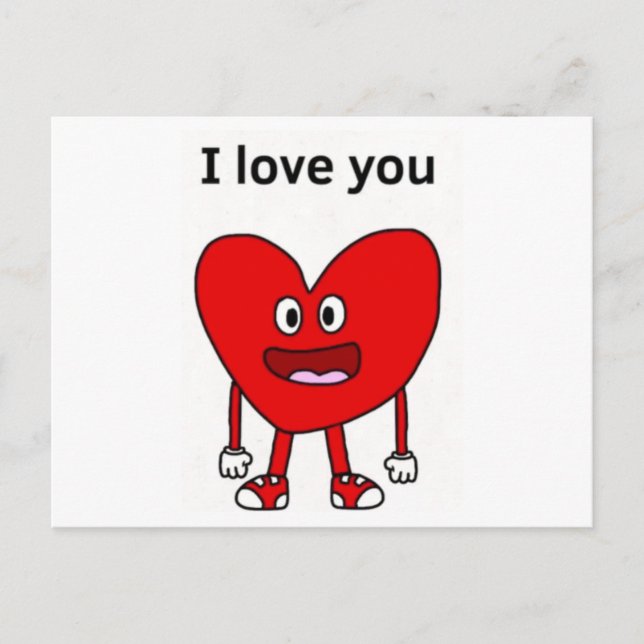 I love you postcard (Front)