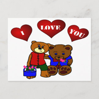 I LOVE YOU POSTCARD