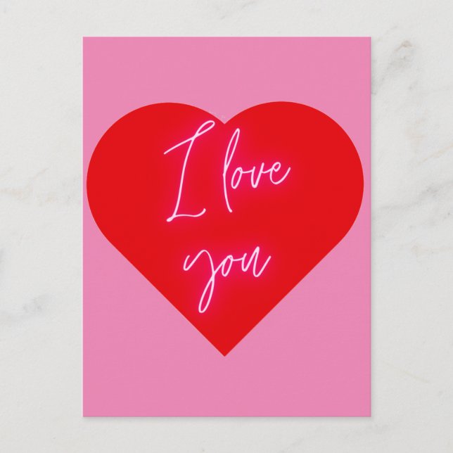 I love you postcard (Front)