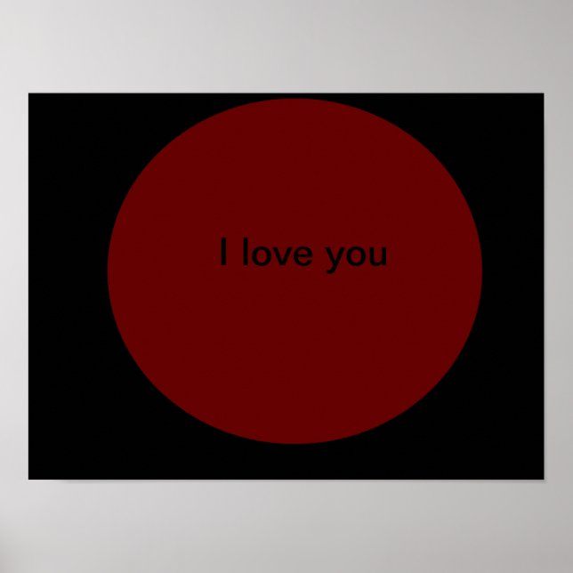 I love you poster (Front)