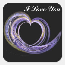 I Love You Purple Swirl Heart