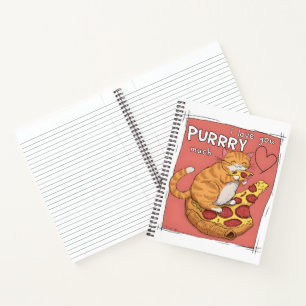 I Love You Purrry Much Funny Cat Lover Gift  Notebook