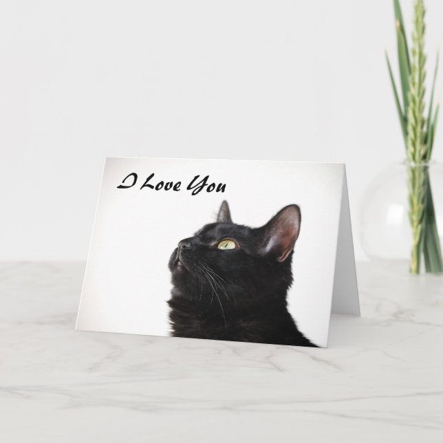 I Love You Pussycat Card (Front)