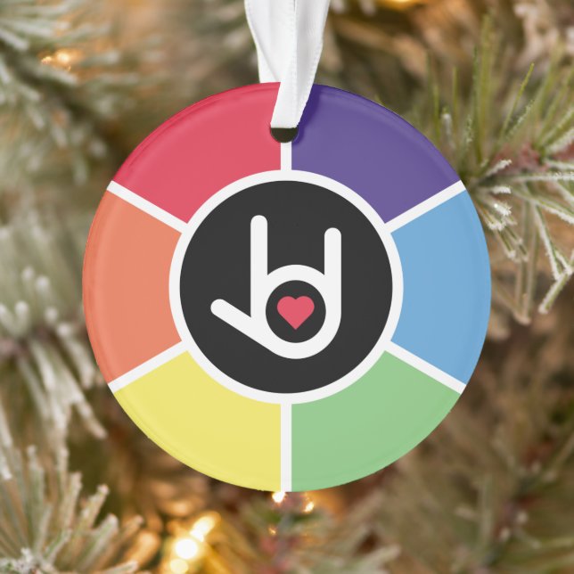 I Love You Rainbow Ornament (Tree)