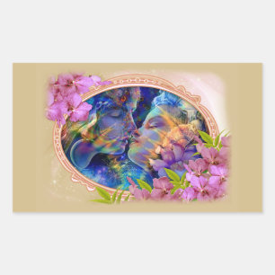 I love you rectangular sticker