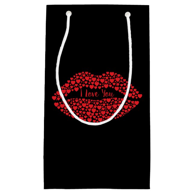 I Love You Red Lips Gift Bags (Front)