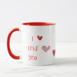 I LOVE YOU RED MUG